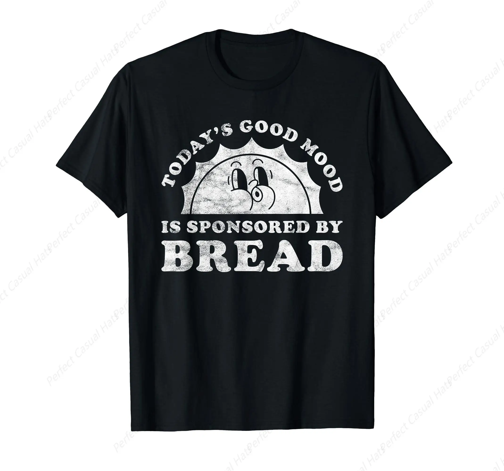 Funny Cute Retro Vintage Bread T-Shirt Men Woman T-Shirt Casual O-Neck Printed  High Quality Tees Top