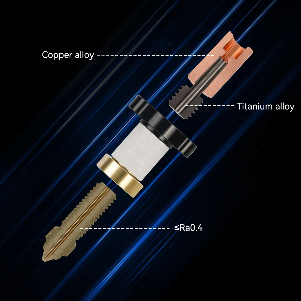 For Creality K1 / K1 Max Hotend Kit Ceramic Heating Block Nozzle 300°C Extruder High Speed For Creality Ender 3 V3 KE Hotend