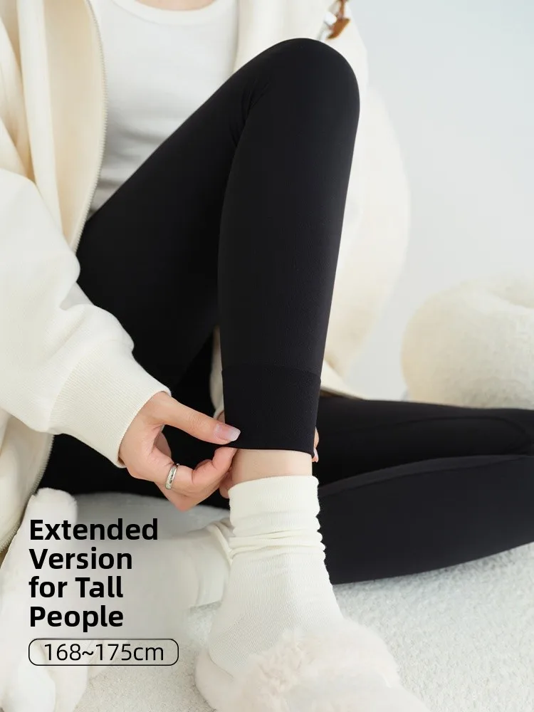 

Брюки для йоги с высокой талией, женские утягивающие брюки из коровьей кожи, облегающие, элитные, на ощупь, осень-зима, Новое поступление