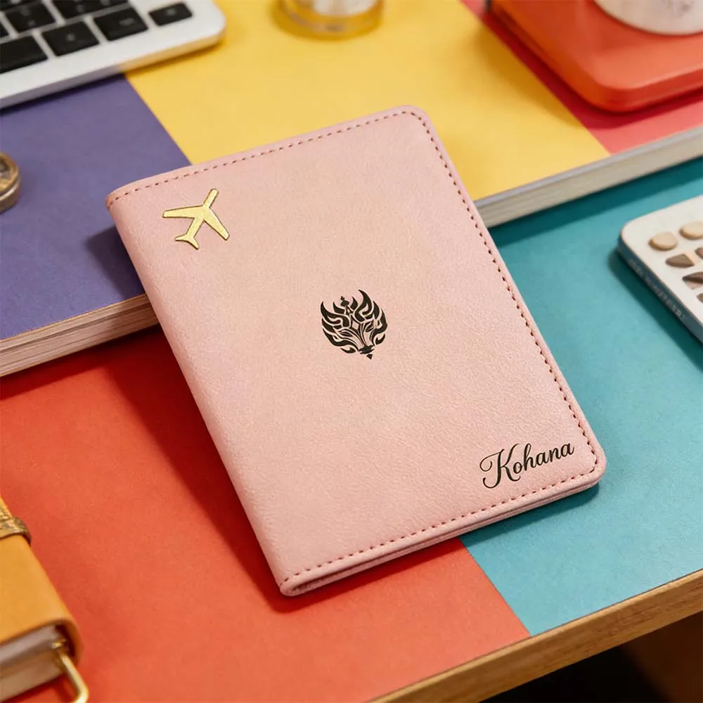 

1 шт. персонализированная обложка для паспорта с именем, подарок для дочери, высококачественная кожаная обложка для паспорта, индивидуальный дизайн