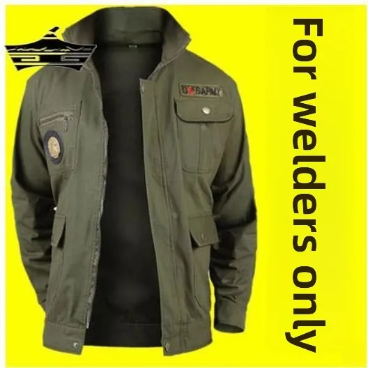 

Men's Long Sve Cotton Workwear Jaet Durable Auto Repair Protective Suit Welding orm Pure Cotton Men's Clothing