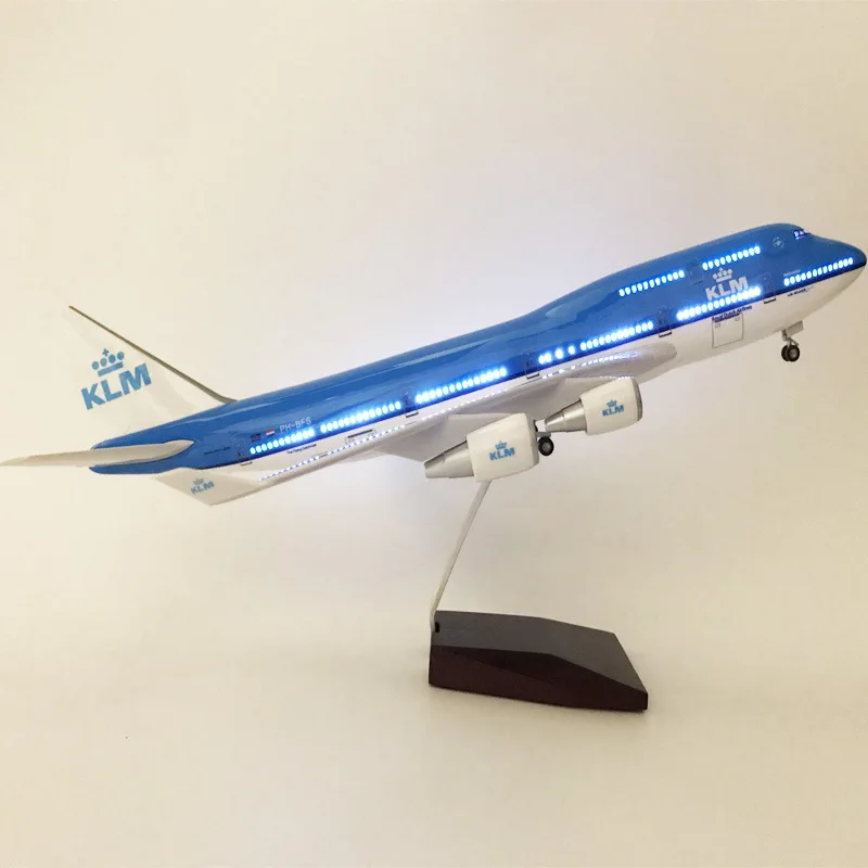 

Dutch Airways 47cm Lighted Aircraft Simulation Resin Aircraft Model Aviation Gifts Children'Toys