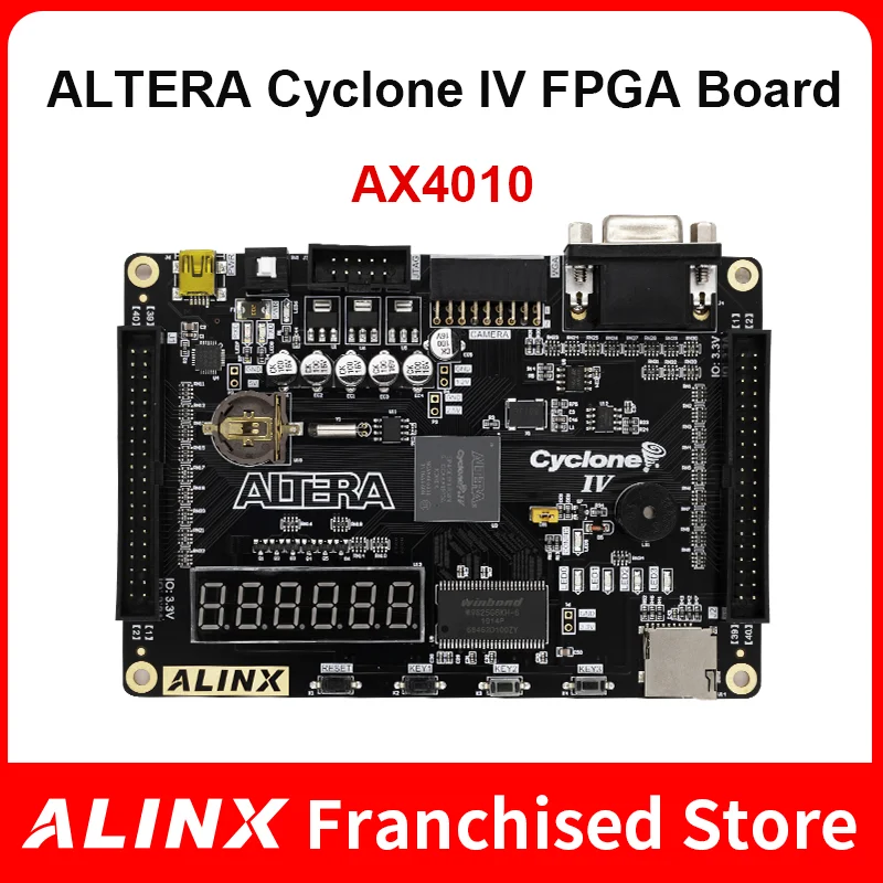 ALINX AX4010: ALTERA CYCLONE IV EP4CE10 FPGA Development Board Entry Level Study Board