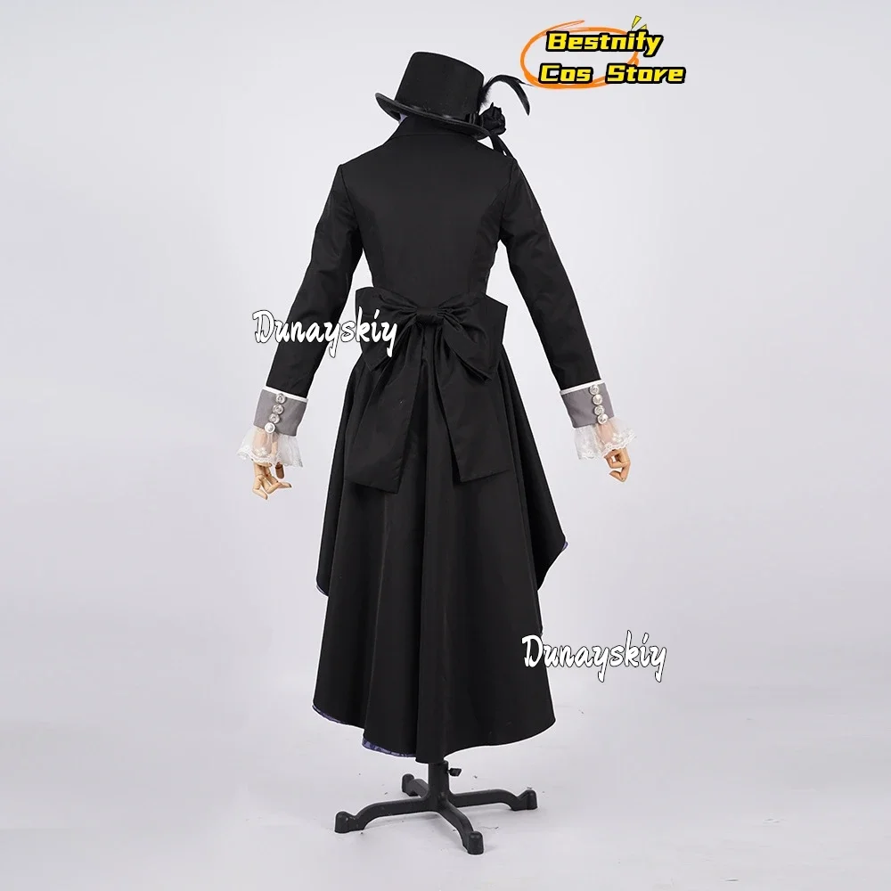 CosplayBlack Butler Ciel Phantomhive Cosplay Kostuum Middeleeuwse Vintage Kant Lange Top Shorts Uniform Anime Outfits Pruik Prop Roll-p