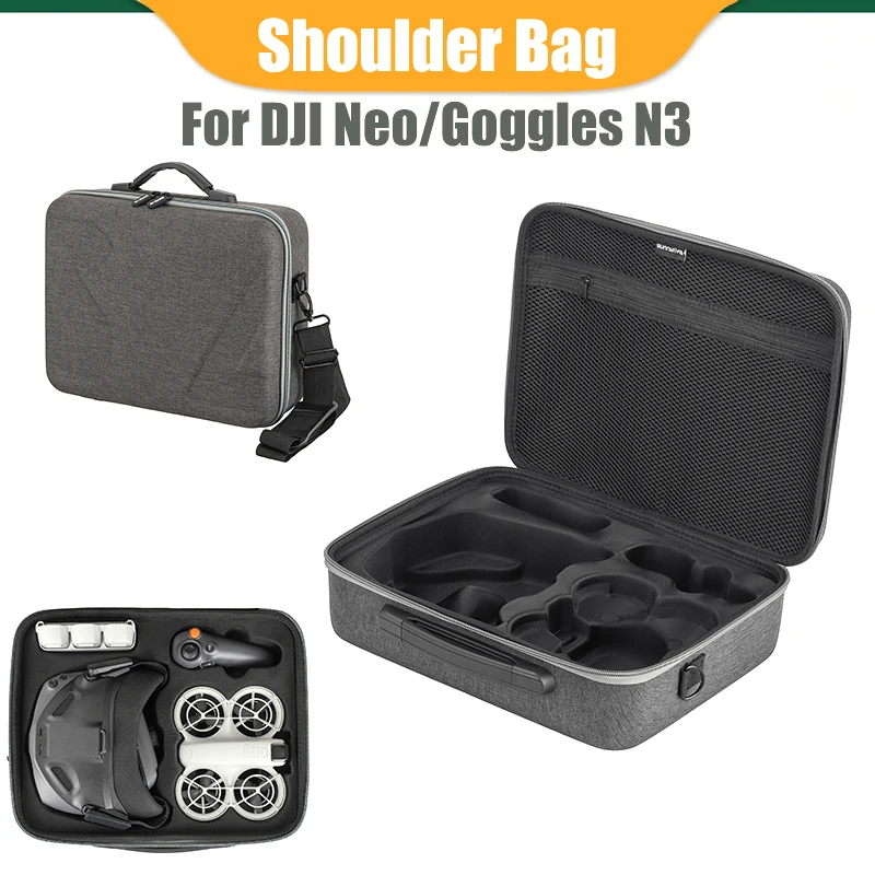 Shoulder Carrying Storage Bag For DJI Neo Fly More Combo Drone Portable Handbag Protective Case For DJI Goggles N3 Accessories