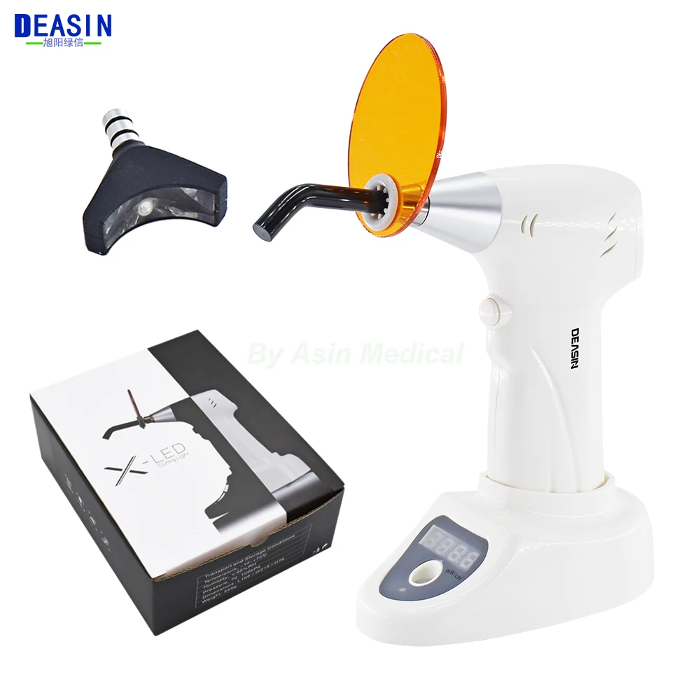 Dental LED Curing Light Cure Lamp Curing Machine Wireless With Light Meter and Whitening Y Tip 5s/3mm Dental Odontologia Tools