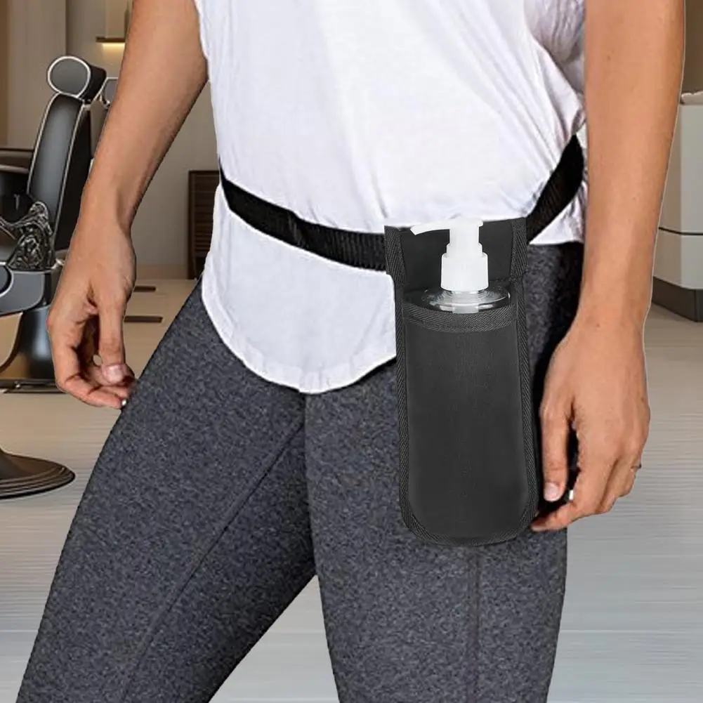 High Buckle Massage Accessory Massage Bottle Bag with Adjustable Belt Professional Massage Therapist Holster for 1 or 2 Bottles