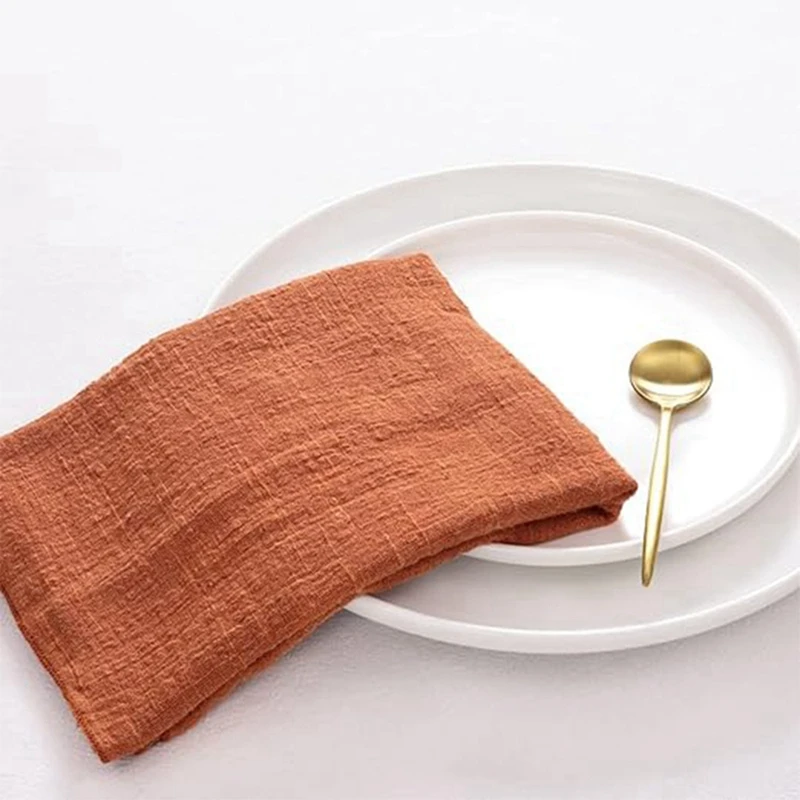 HOT Olive Green, Seamless Cloth Napkins, Wrinkle-Resistant Linen