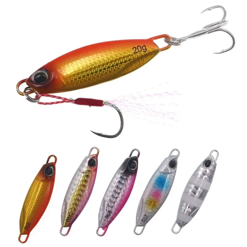 HISTOLURE Jig-Löffel aus Metallguss, 20 g, 55 mm, Shore Casting, Jigging-Fisch, Seebarsch-Angelköder, künstlicher Köder