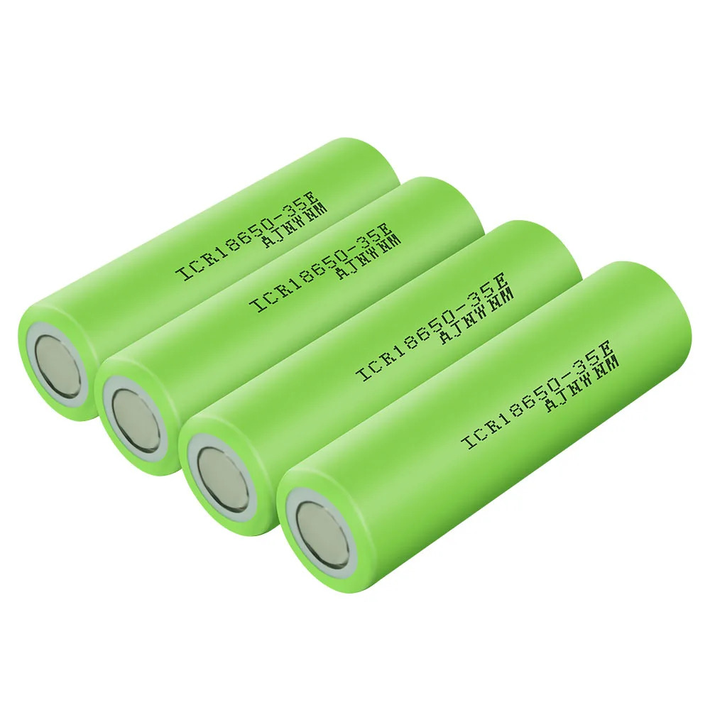 AJNWNM 3.7V 18650 batteria ricaricabile agli ioni di litio 3500 mAh ICR18650-35E batterie per torcia elettrica per auto con bilanciamento della bicicletta elettrica