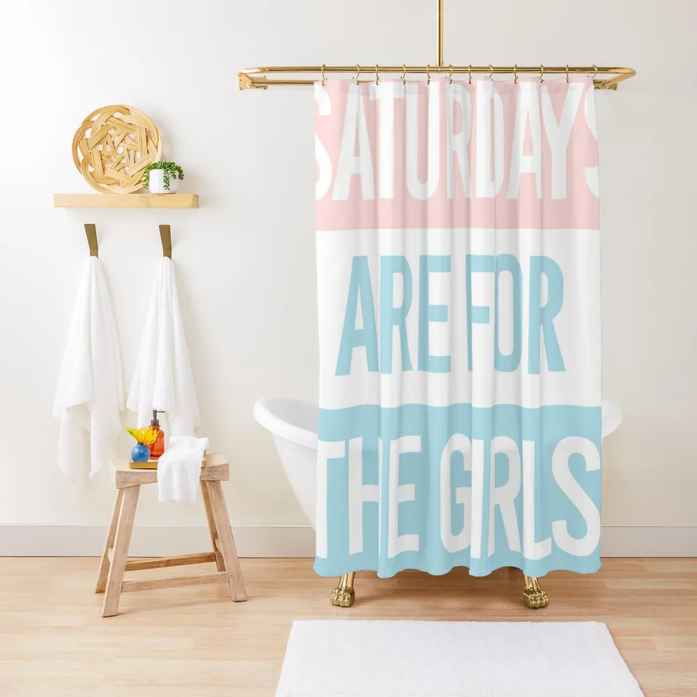 

Pastel Saturdays are for the girls Shower Curtain Funny Shower Set For Bathroom Shower Set Curtain