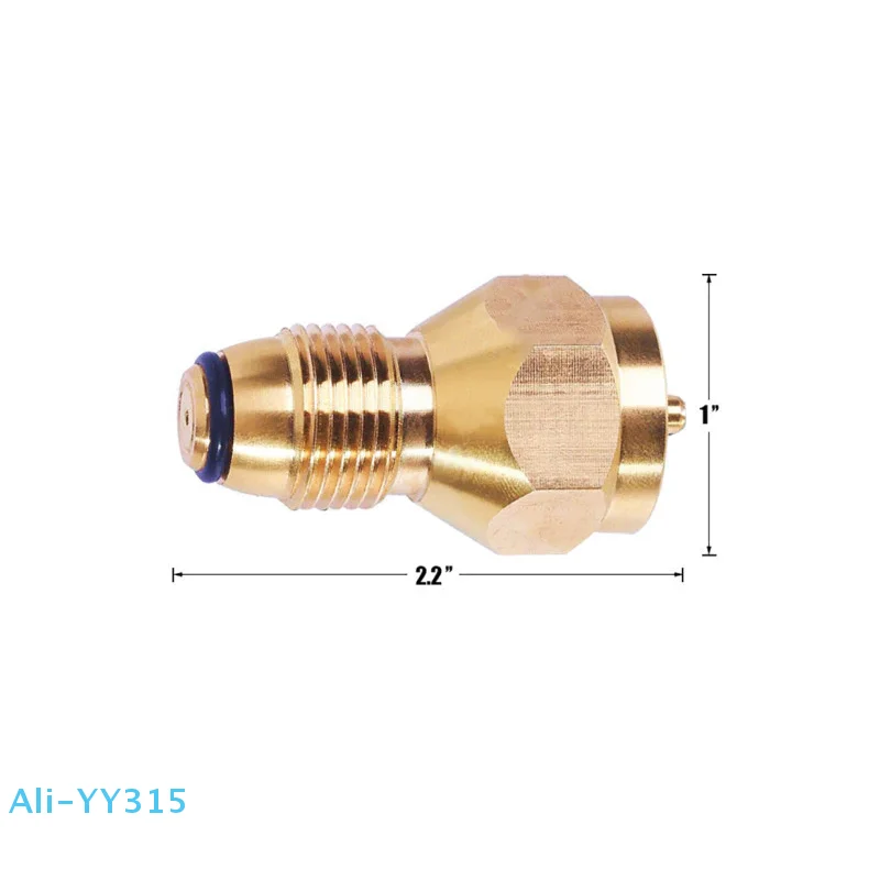 【Y】Propane Tank Refill Adapter Gas Cylinder Canister Filler Coupler Brass Accessories For 1LB Small Cylinders