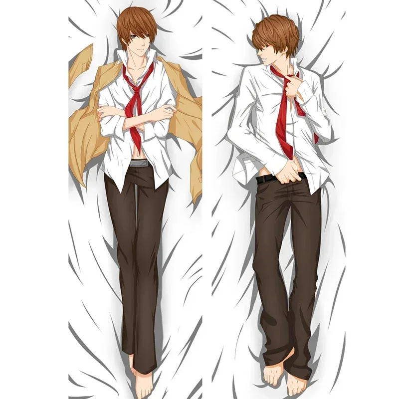 2025 nuevo Cosplay 180cm Anime Death Note Cool L.Lawliet Dakimakura funda para almohada accesorios funda de almohada con estampado de doble cara B