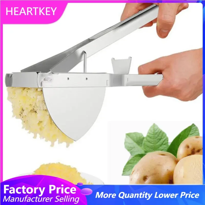 

Potato Masher Stainless Steel Manual Potato Presser Pumpkin Potato Mash Making Tool Multifunctional Kitchen Vegetable Crusher