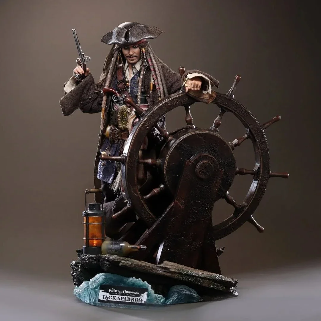 HOTTOYS HT 1/6 Fluch der Karibik Jack Sparrow DX37/DX38/DX39AE Haartransplantationsversion Actionfigur Sammlung Modellspielzeug