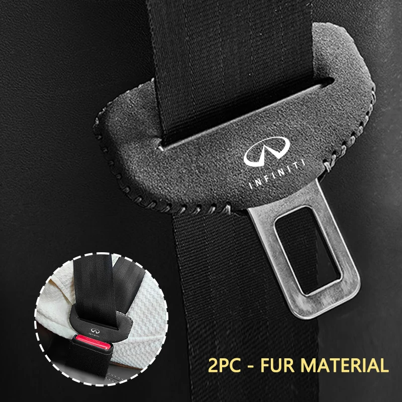 

Car Interior Seat Belt Buckle Leather Anti-Scratch Protector Cover For Infiniti IPL Q30 Q50 Q60 Q70 QX30 QX50 QX60 QX70 QX80
