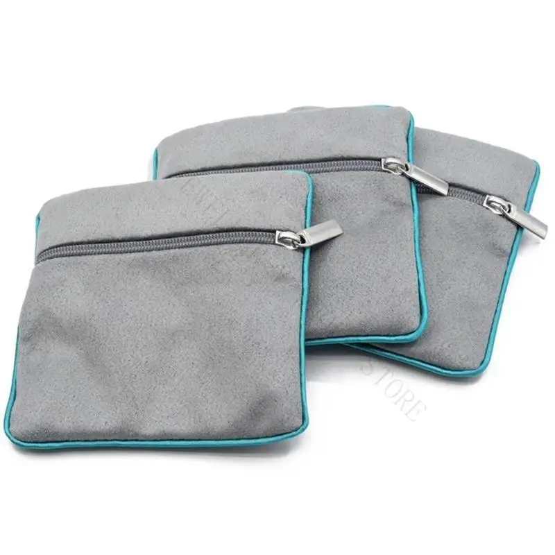 R7UF Fashionable Zippered Keepsakes Storage Bag Accessory for Elegant Storage Solution of Jewelry and Small Treasure