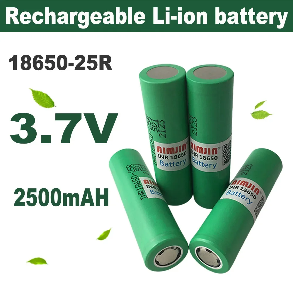 

18650 25R 3.7V 2500mAh Rechargeable Li-ion Battery For Our Toy Tool Flashlight Battery