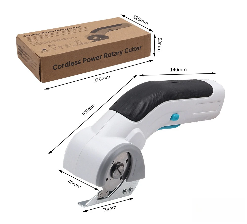 Handheld Electric Scissor Charging Lithium Tailor Scissor Industrial Mini Sewing Cutter For Cutting Fabric Leather Window Carpet