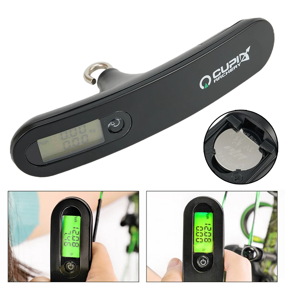 Pull Weight Double Measurement Bow and Arrow Luggage Scale Electronic Scale, B11 Weigher, Precise and Dependable