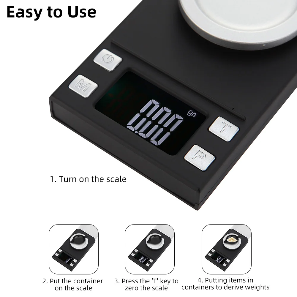 Hot Sale 50g 0.001g Portable Digital Jewelry Pocket Scale High Precision Gold Diamond Jewelry Scale