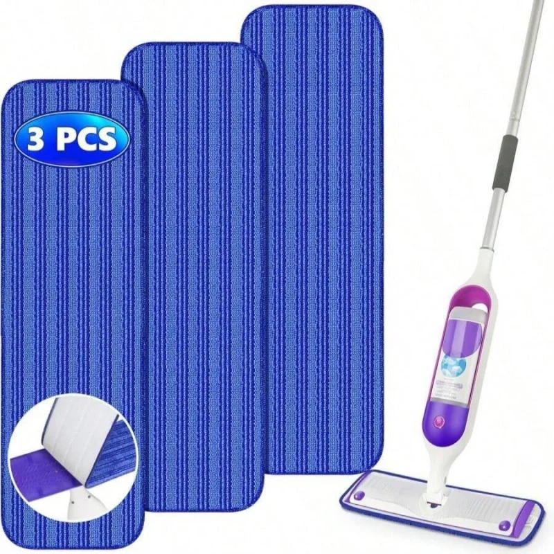 

Многоразовые насадки для швабры, совместимые с PowerMop, моющиеся, многоразовые сменные насадки для мытья полов, 6 штук в упаковке.