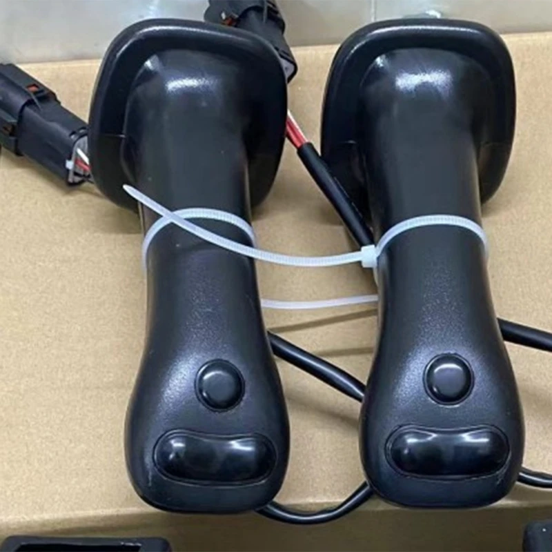Super Sale 1 Pair 3 Button Excavator Joystick Handle Fit for Doosan DH DX150 215 225 300 370-9C