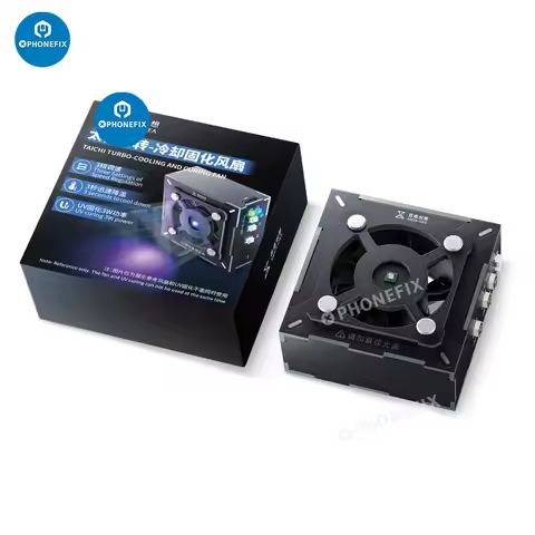 Qianli Mega-Idea 2 IN 1 3W UV Curing Light Lamp with Turbo Cooling Fans for Mobile Phone Motherboard IC Chip PCB Repair