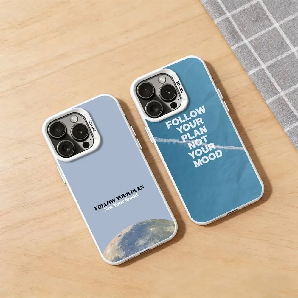 

Motivational Inspirational Words Phone Case for iPhone 17 16 Pro Plus X XS Max Air Mini 15 14 Soft Shockproof Cover