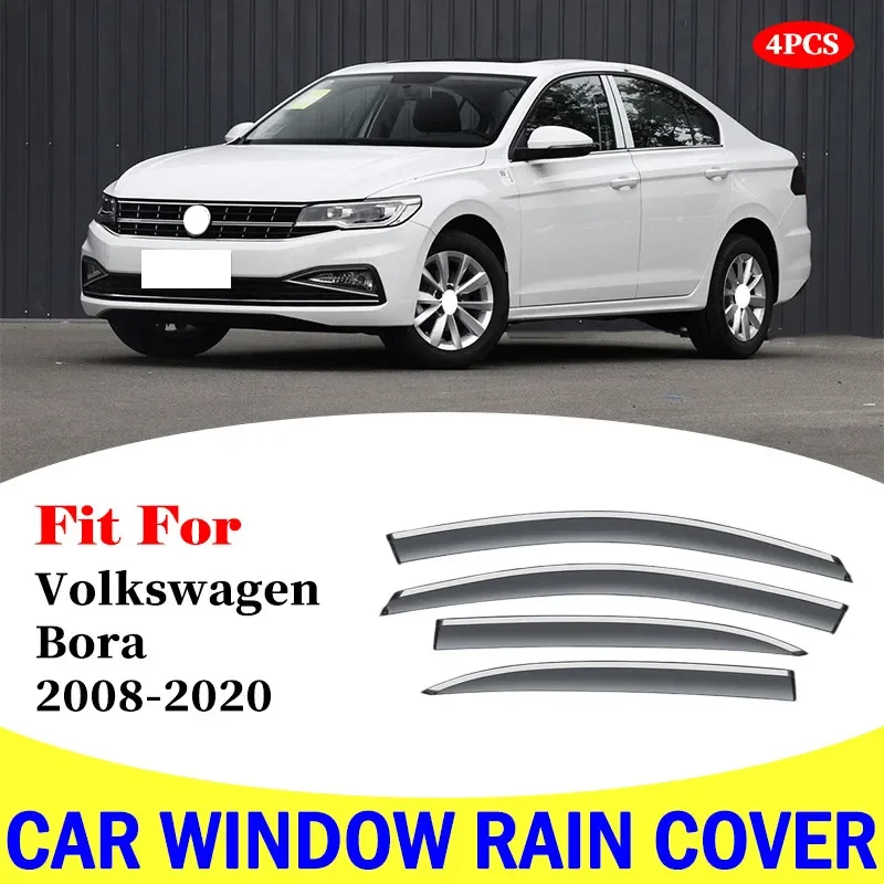 

For Volkswagen Bora 2008-2012 window visor car rain shield deflectors awning trim cover exterior car-styling accessories parts