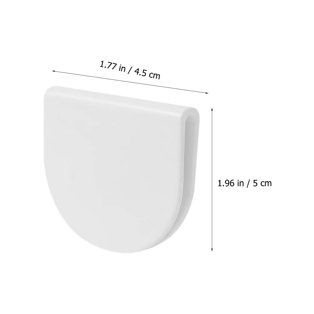 8Pcs Heavy Duty Shower Curtain Clips For For Bathroom Wall Dorm Room Adhesive Mount Splash Proof Windproof Thick