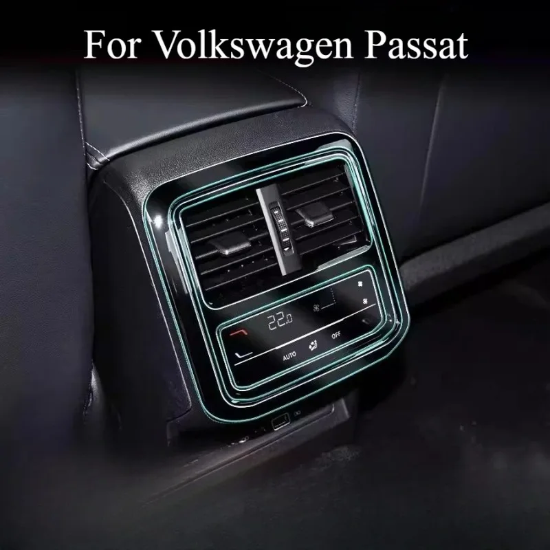 For Volkswagen Passat Rear Air Conditioning Film TPU Protective Film Transparent Film Anti-scratch Out Trend Car Modification