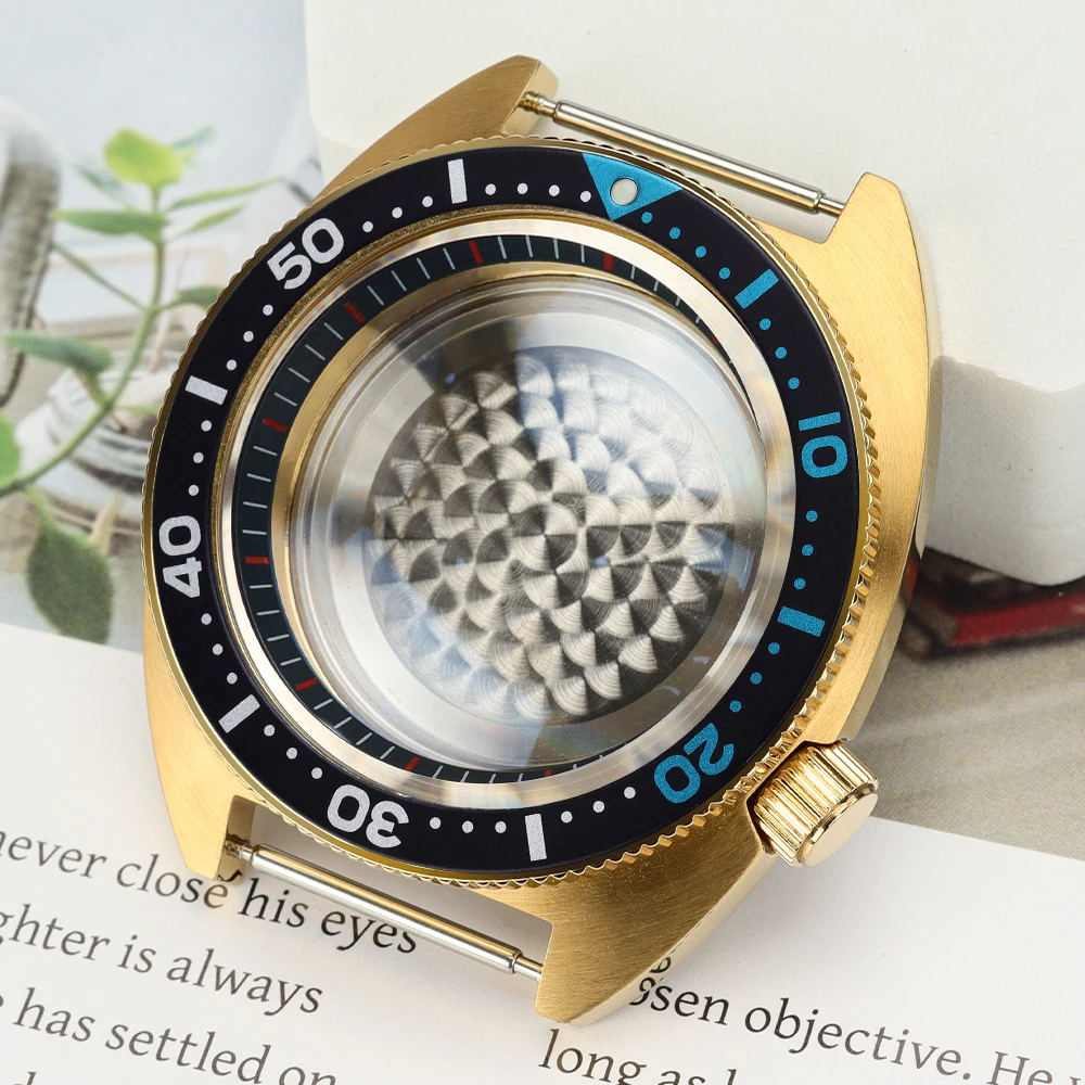 41mm Tuna Watch Case Stainless Steel For NH35 NH36 NH38 NH34 Movt 28.5mmDial Sapphire Glass Diver Turtle/Abalone Seiko Mod Parts
