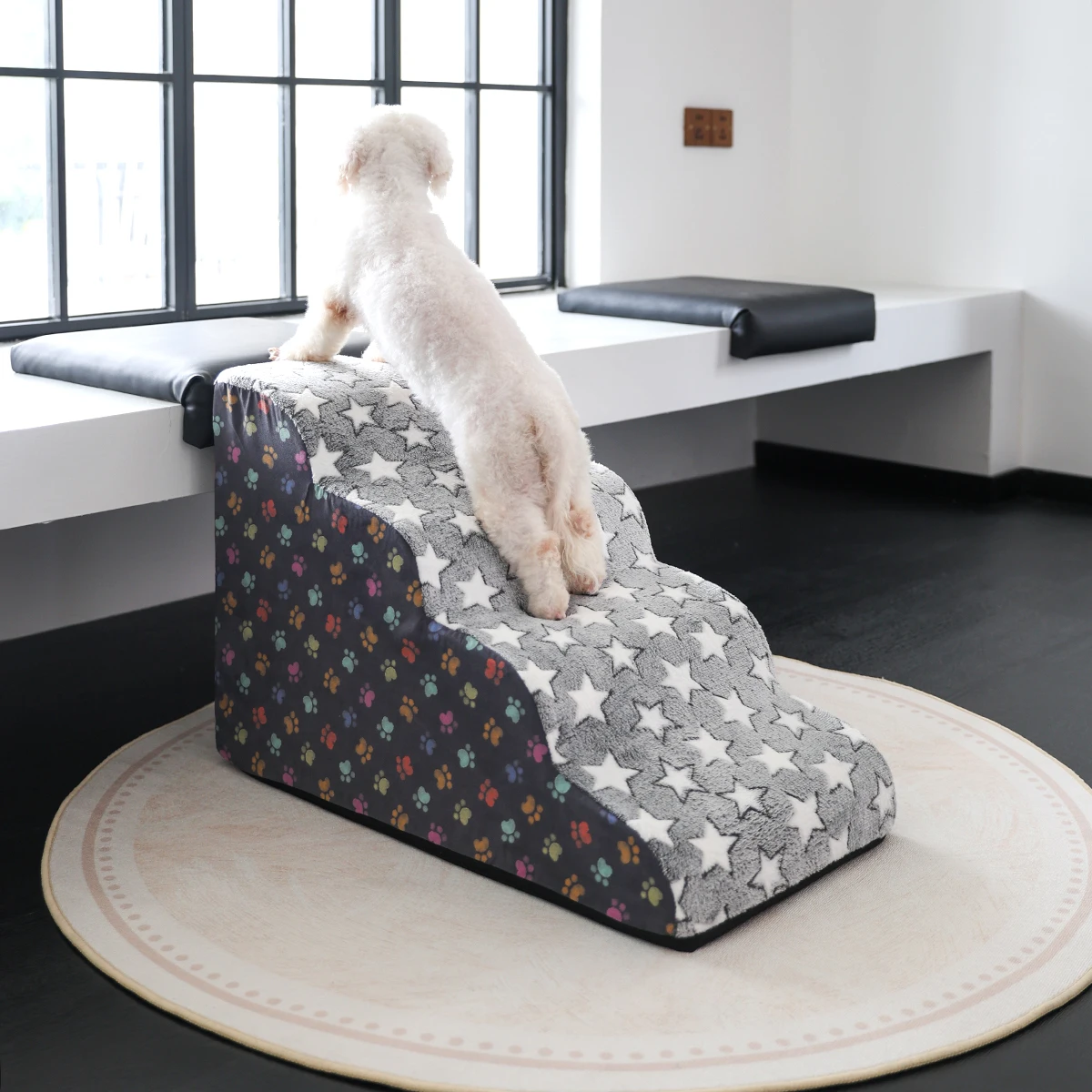 New Detachable And Washable Kennel Memory Foam Dog Sofa Stairs Pet 4-5 Steps Stairs For Small Dog Cat Ramp Ladder Pet Stairs