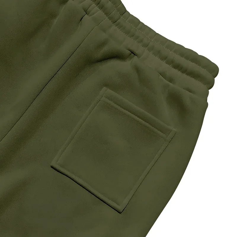 Men's Fall/Winter One-Piece Work Jogger Pants with Drawstring Elastic Waist and Multiple Pockets, Casual Loose Fit Long Pants view 4