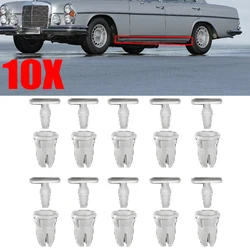 10X Mounting Clips Push Button Grommet Molding For Mercedes Benz W108 W109 W116 W126 W140 S140 W201 S201 W202 W203 W204 S204