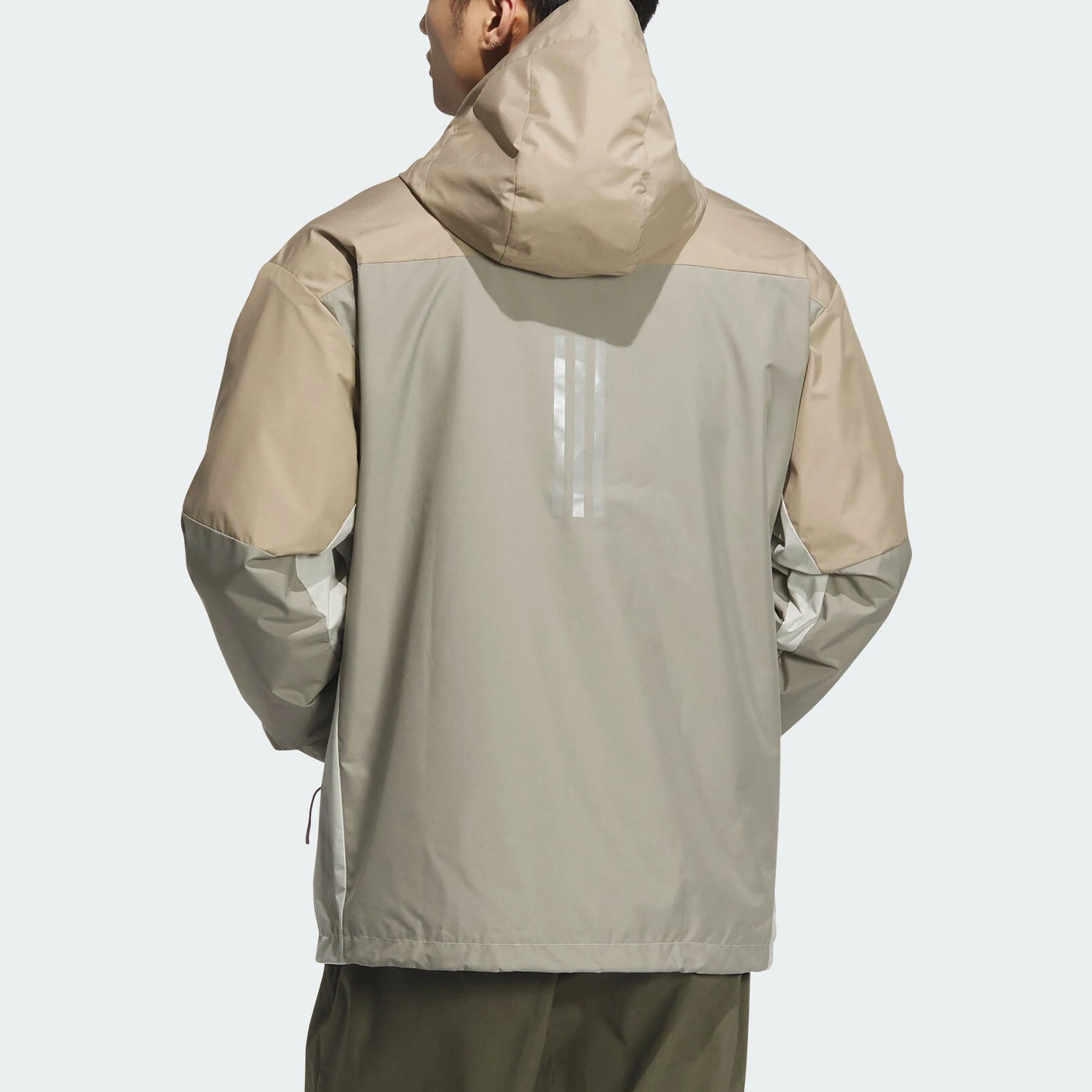 سترة رياضية كاجوال بقلنسوة منسوجة أصلية جديدة للرجال من أديداس JE8578 #3