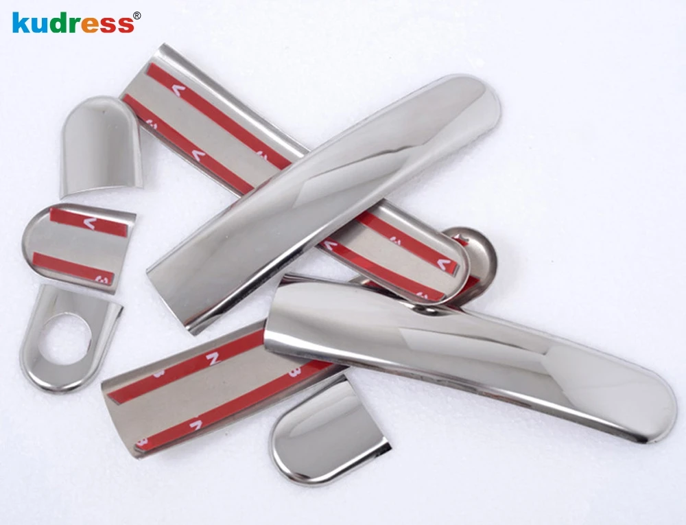 For VW For Volkswagen Golf 4 Jetta4 Mk4 Passat B5 Bora polo  skoda octavia 4pcs Stainless Steel Chrome Door Handle Cover