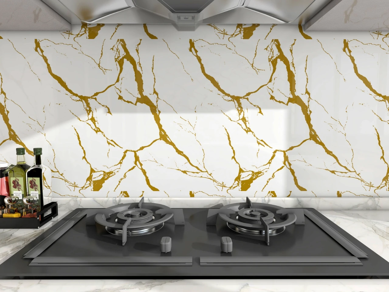 Imitation Marble Self-adhesive Wallpaper for Living Room Dining Room Kitchen Renovation Stickers for Home Decoration Materials