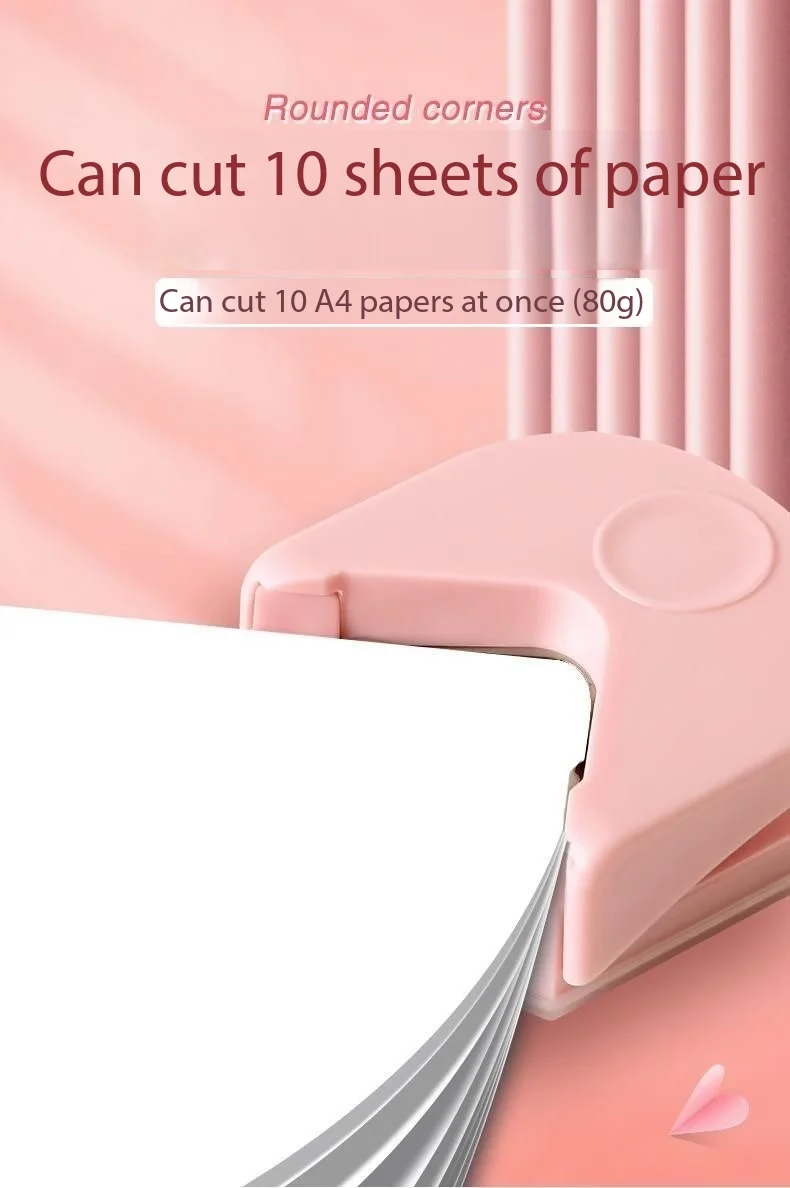 

A right angled sharp angle cutter with plastic edge banding film, suitable for round corner processing of cardboard and paper,