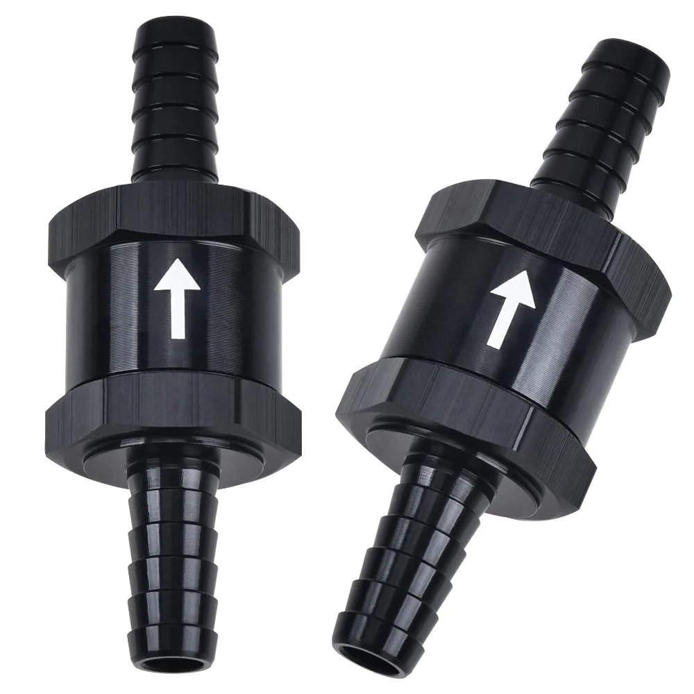 

Aluminum Alloy One Way Check Valve 4/6/8/10/12/14MM NRB Rubber O Ring Fuel Check Valve Leak-proof 304 Stainless Steel Spring