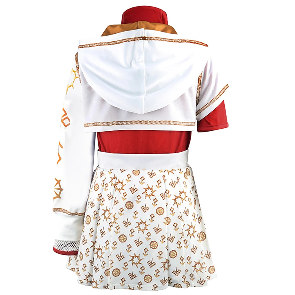 Summer Movie Zombies Cosplay Costumes for Girl 3pcs Coat School Suit Birthday Girls Dress Carnival Halloween Zombie Kids Clothes