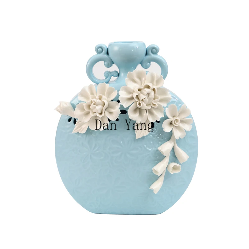 

YJ high-grade ceramic vase, living room, home entrance, side cabinet, wine cabinet, decoration, flower arrangement, new home