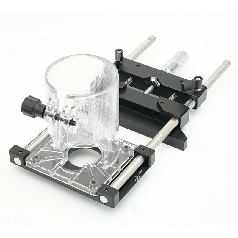 Woodworking Trimming Machine Linear Guide Rail Edge Trimming Guiding Rule Fine-Tuning Slot Tools For 65Mm Trimmer