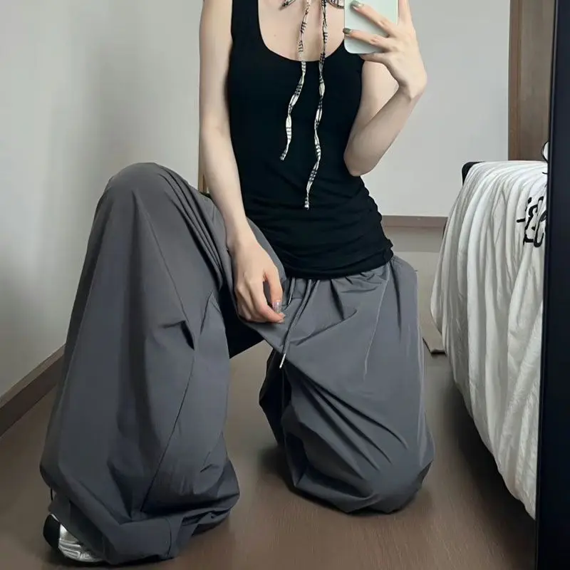 

Широкие брюки нейтрального цвета, женские осенние брюки из полиэстера, высокое качество, академия, профессиональная лоскутная вельветовая подкладка, простая в клетку