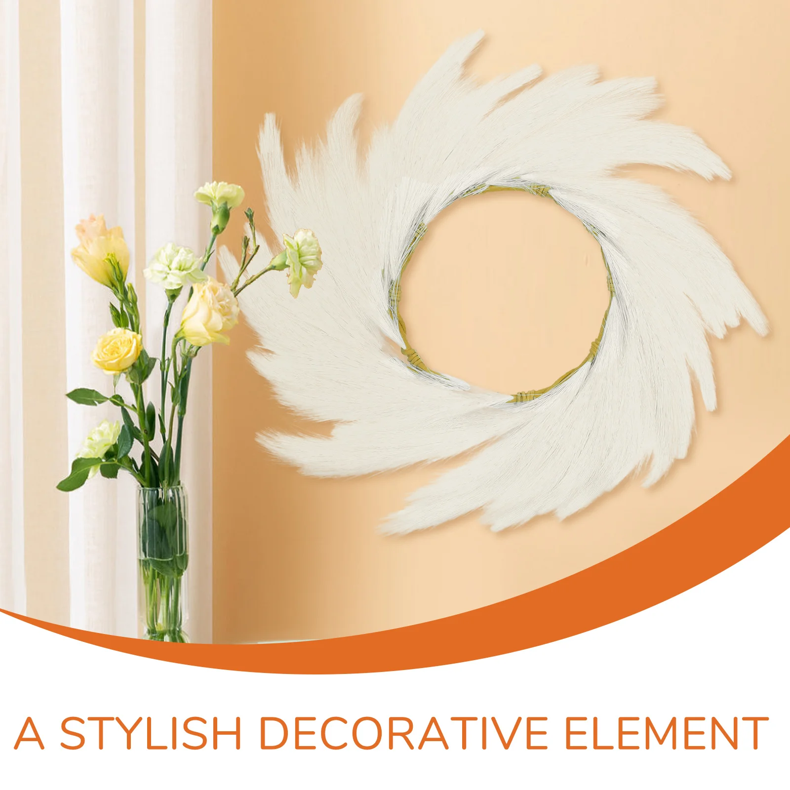 

Artificial Wreath Phragmites Polyester Home Decor Fall Decoration Autumn Plant Simulated Farmhouse Warm