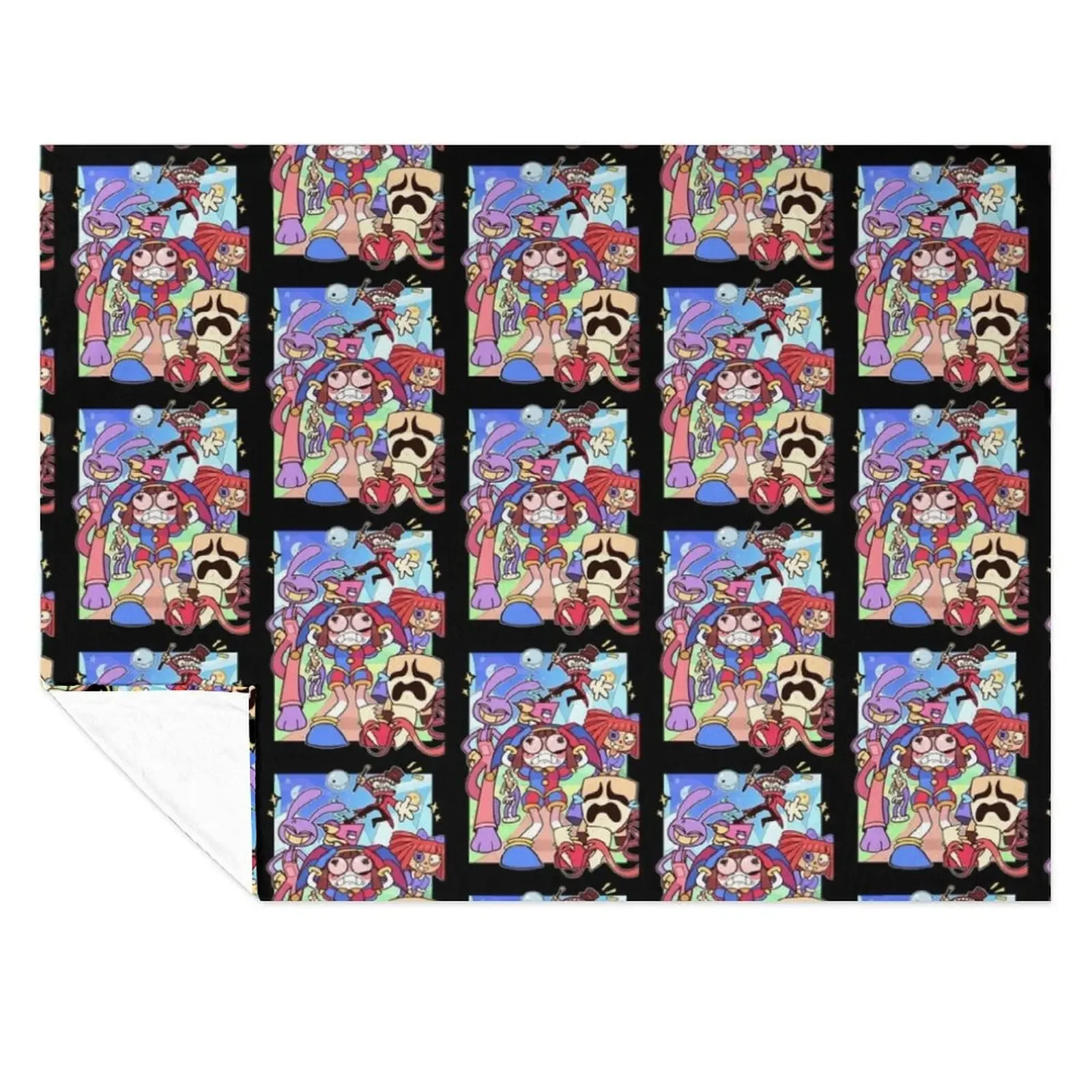

The Amazing Digital Circus Retro Throw Blanket christmas decoration Furry Bed linens Comforter Blankets