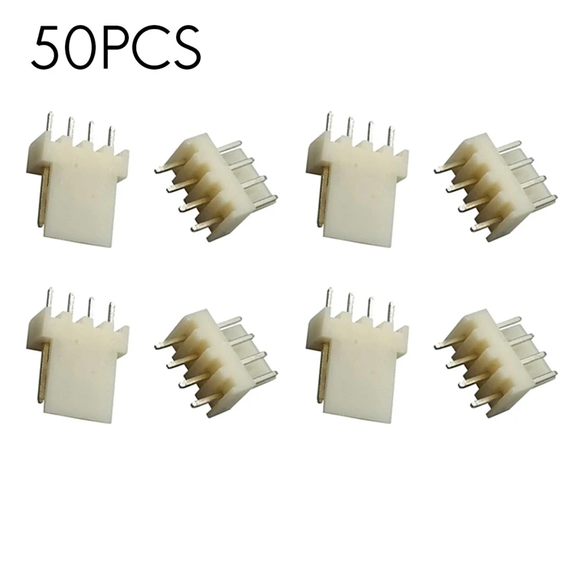 50Pcs KF2510 Conector 2.54 MILÍMETROS Masculino Pin Header Conector Do Ventilador para ASIC Antminer Mineiro S9 4Pin Z9 Z15 L3 + DR3 T2T A9 A1 A10
