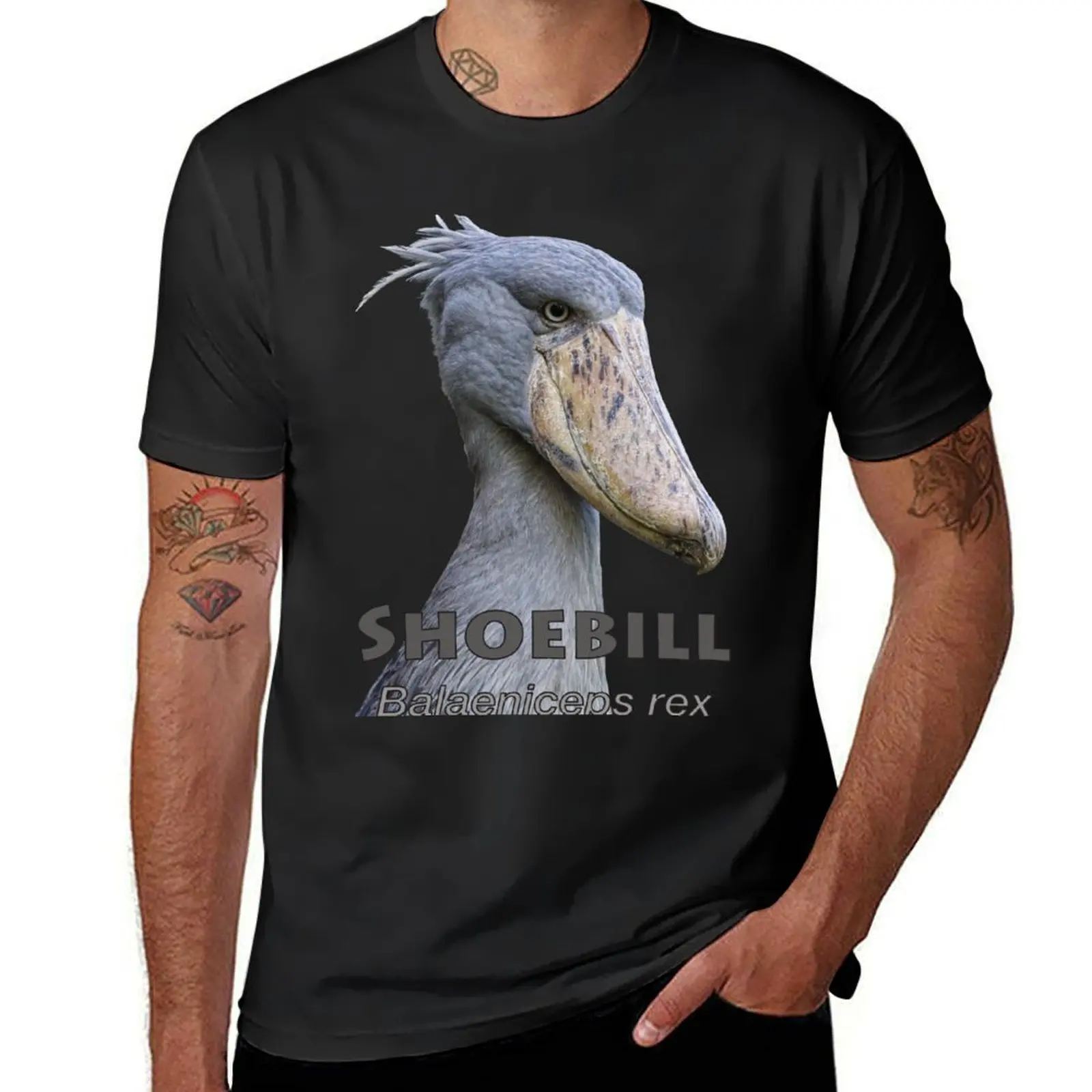 

Shoebill T-Shirt oversized cute clothes Blouse vintage clothes men graphic t shirts