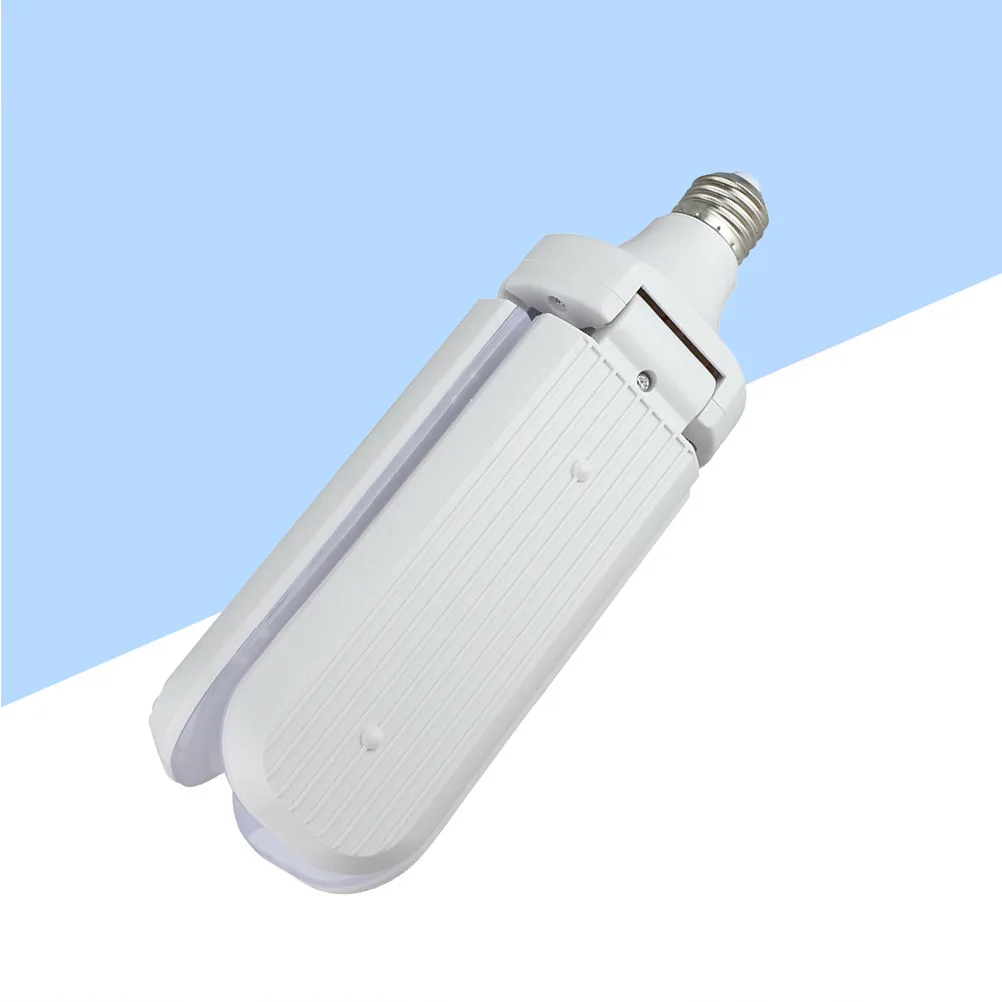 

45W Foldable LED Bulb 3 Blades Collapsible Angle Adjustable Warm White Light for Garage Home Restaurant